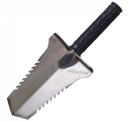 Evolution Short Handled Stainless Steel Trowel With Teeth